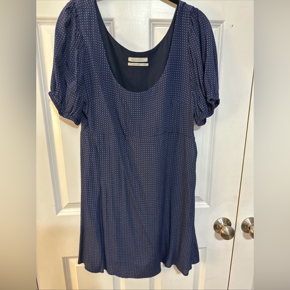 Urban Outfitters Navy Polka Dot Dress
